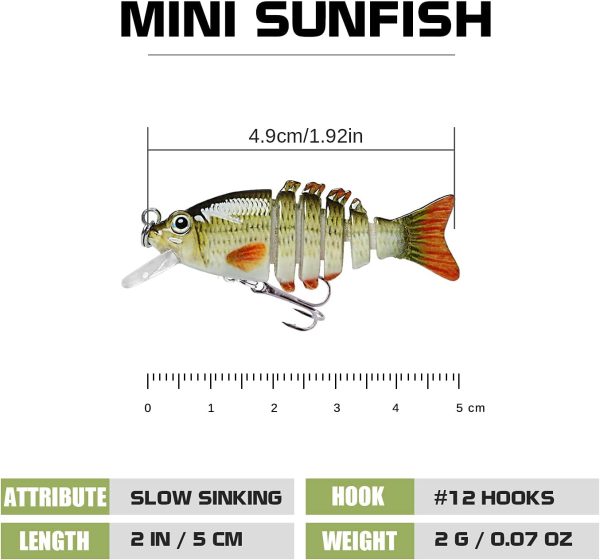 TRUSCEND Swimmax for Freshwater and Saltwater, Lifelike Fishing Lures for Bass Trout Crappie Walleye Pike Bluegill Salmon, Swimbait for Bass Fishing, Amazing Fishing Gear Gifts for Family Fishing - Image 2